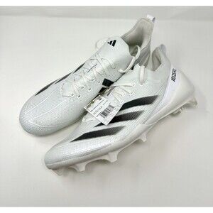 NEW SM Adidas Adizero Electric + Football Cleats White Black IH7451 Size 13